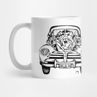 Floral Vintage Car II Mug